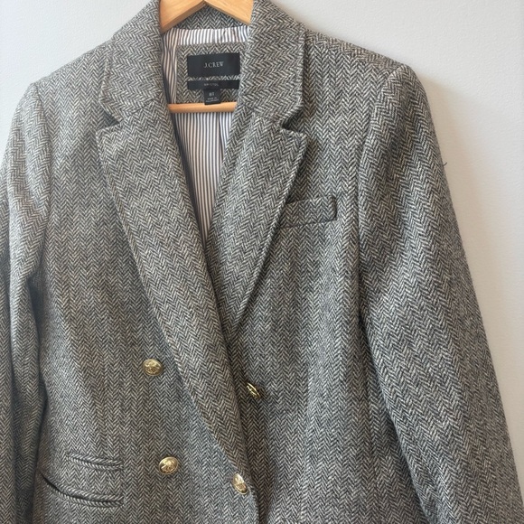 J Crew 8T Bristol Blazer Gold Buttons Moon Quality British Cloth Wool - Picture 9 of 14